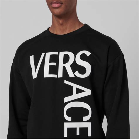 versace sweater with way to much text on it|versace sweaters.